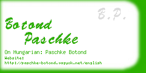 botond paschke business card